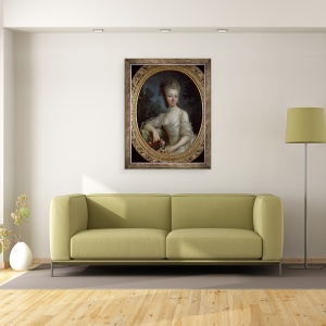 Tablou inramat - Elisabeth Louise Vigee-Lebrun - Portretul unei tinere, 70 x 90 cm - Img 2