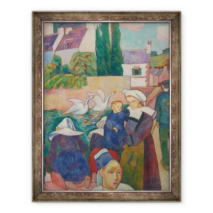 Tablou inramat - Emile Bernard - Podul la Pont-Aven, 70 x 90 cm