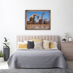 Tablou inramat - Eric Meyer - Girafe de Sud, 2019, 70 x 90 cm - Img 3