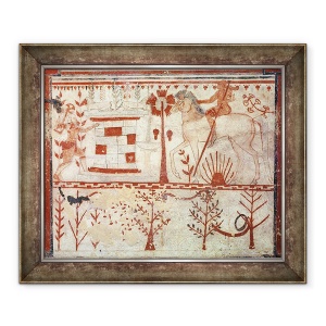 Tablou inramat - Etruscan - Ambuscada printului troian Troilus de Ahile, 50 x 60 cm