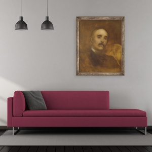 Tablou inramat - Eugene Carriere - Georges Clemenceau 1841-1929, 70 x 85 cm - Img 2