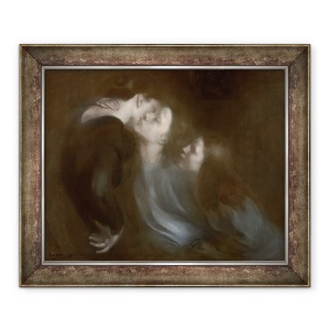 Tablou inramat - Eugene Carriere - Sarutul mamei ei, 70 x 85 cm