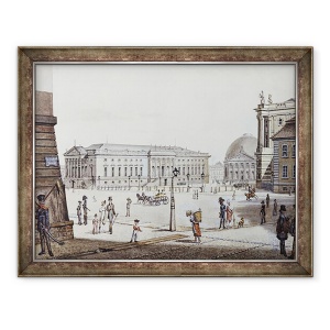 Tablou inramat - F.A. Calau - Opernplatz, 70 x 90 cm