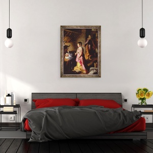 Tablou inramat - Federico Fiori Barocci - Adorarea Copilului, 60 x 80 cm - Img 3