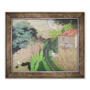Tablou inramat - Felix Edouard Vallotton - Casa si stuf, 50 x 60 cm