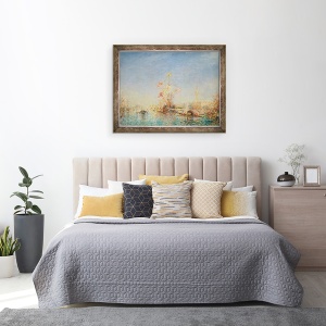 Tablou inramat - Felix Ziem - Venetia, 60 x 80 cm - Img 3