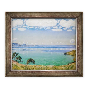 Tablou inramat - Ferdinand Hodler - Lacul Geneva, Vazut din Chexbres, 70 x 85 cm