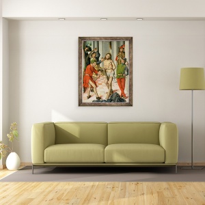 Tablou inramat - Fernando Gallego - Flagelarea, 70 x 90 cm - Img 2
