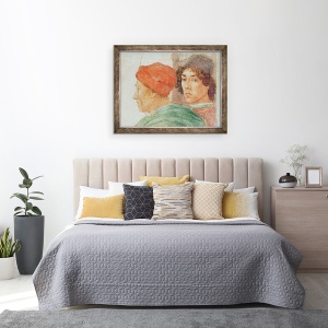 Tablou inramat - Filippino Lippi - Detaliu al disputei cu Simon Mago, 60 x 80 cm - Img 3