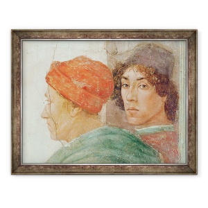 Tablou inramat - Filippino Lippi - Detaliu al disputei cu Simon Mago, 70 x 90 cm