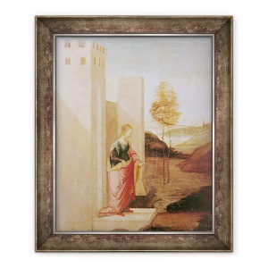 Tablou inramat - Filippino Lippi - Regina Vashti parasind palatul regal, 70 x 85 cm