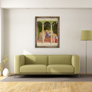 Tablou inramat - Fra Angelico - Comuniunea Apostolilor, 70 x 90 cm - Img 2