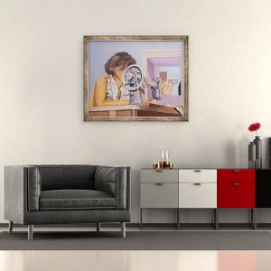 Tablou inramat - Frances Ferdinands - Munca femeii, 50 x 60 cm - Img 2