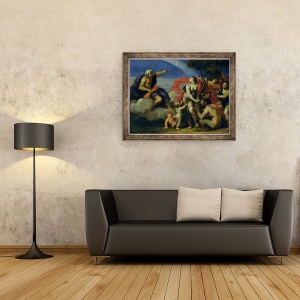 Tablou inramat - Francesco Albani - Jupiter si Pandora, 70 x 90 cm - Img 2