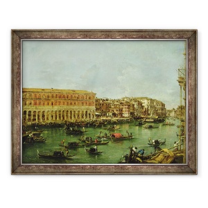 Tablou inramat - Francesco Guardi - Vedere spre Canal Mare, Venetia, 70 x 90 cm