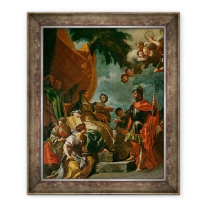 Tablou inramat - Francesco Solimena - Barak si Deborah ulei pe panza, 50 x 60 cm