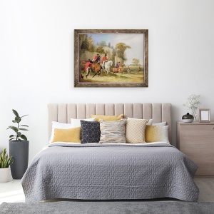 Tablou inramat - Francis Calcraft Turner - Sala Burlacilor, intalnirea, 60 x 80 cm - Img 3
