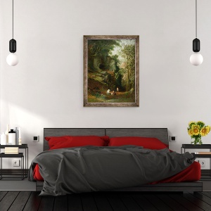 Tablou inramat - Francis Danby - Peisaj langa Clifton, 60 x 80 cm - Img 3