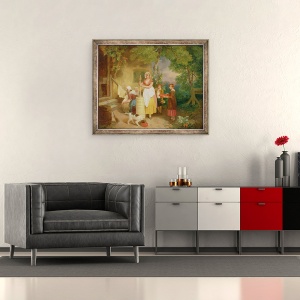 Tablou inramat - Francis Wheatley - Neata, 50 x 60 cm - Img 2