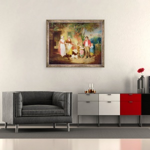 Tablou inramat - Francis Wheatley - Seara, 70 x 85 cm - Img 2