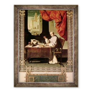 Tablou inramat - Francisco de Zurbaran - Parintele Gonzalo de Illescos, 70 x 90 cm