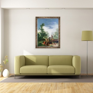 Tablou inramat - Francisco Jose de Goya y Lucientes - Atac asupra unui antrenor, 60 x 80 cm - Img 2
