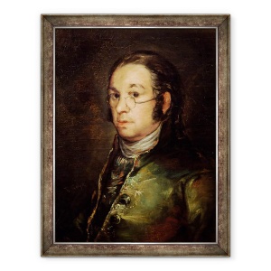 Tablou inramat - Francisco Jose de Goya y Lucientes - Autoportret cu ochelari, 60 x 80 cm