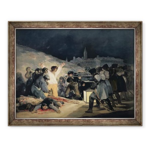 Tablou inramat - Francisco Jose de Goya y Lucientes - Executarea aparatorilor din Madrid I, 3 mai 1808, 60 x 80 cm