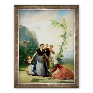 Tablou inramat - Francisco Jose de Goya y Lucientes - Florarii sau Primavara, 70 x 90 cm