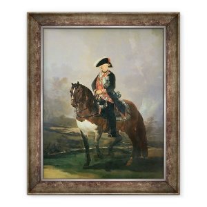 Tablou inramat - Francisco Jose de Goya y Lucientes - Portret ecvestru al Regelui Carlos IV, 70 x 85 cm