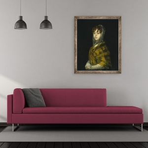 Tablou inramat - Francisco Jose de Goya y Lucientes - Senora Sabasa Garcia, 50 x 60 cm - Img 2