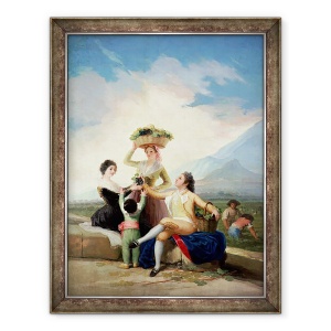 Tablou inramat - Francisco Jose de Goya y Lucientes - Toamna, sau recolta de struguri, 70 x 90 cm