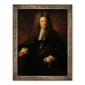 Tablou inramat - Francois de Troy - Portret De Jules Hardouin Mansart 1646-1708, 70 x 90 cm