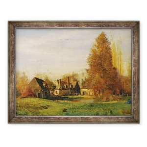 Tablou inramat - Francois Louis Francais - Farmyard, 60 x 80 cm
