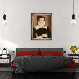 Tablou inramat - Francois Quesnel - Portret De Anne Waltham, 60 x 80 cm - Img 3