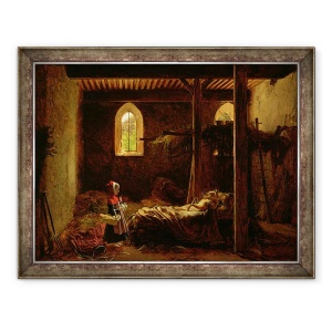 Tablou inramat - Francois Richard Fleury - Scufita Rosie, 60 x 80 cm