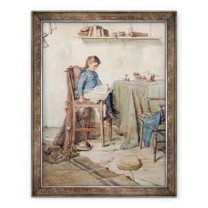 Tablou inramat - Frank Richards - Teme pentru acasa, 70 x 90 cm