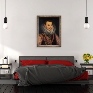 Tablou inramat - Frans I Pourbus - Filip William 1554-1618 Print de Portocalie, 70 x 90 cm - Img 3
