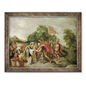 Tablou inramat - Frans II Francken - intalnirea lui Avraam si a lui Melchizedek, 70 x 90 cm
