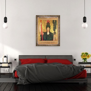 Tablou inramat - Franz von Stuck - Pallas Athena, 60 x 80 cm - Img 3