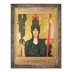 Tablou inramat - Franz von Stuck - Pallas Athena, 70 x 90 cm
