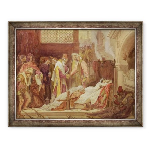 Tablou inramat - Frederic Leighton - Reconcilierea Montaguilor si a Capuletelor, 60 x 80 cm