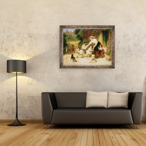 Tablou inramat - Frederick Morgan - Ursul dansator, 70 x 90 cm - Img 2