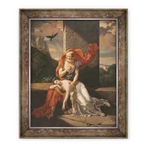 Tablou inramat - Fulchran Jean Harriet - Oedip la Colonus, 50 x 60 cm
