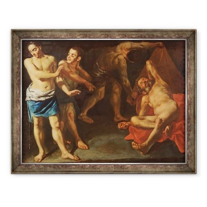 Tablou inramat - Gaspare Traversi - Betia lui Noe, 60 x 80 cm