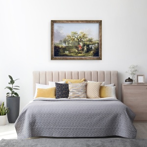 Tablou inramat - George Morland - Partridge fotografiere, 60 x 80 cm - Img 3