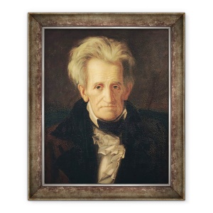 Tablou inramat - George Peter Alexander Healy - Portretul lui Andrew Jackson, 70 x 85 cm
