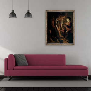 Tablou inramat - Georges de la Tour - St. Joseph, 50 x 60 cm - Img 2