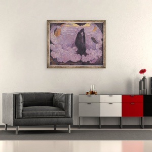 Tablou inramat - Georges Lacombe - Valul Violet, 50 x 60 cm - Img 2