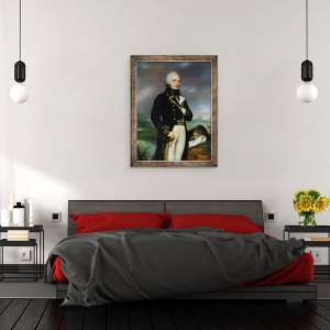 Tablou inramat - Georges Rouget - Portretul vicontelui Alexandre-Francois-Marie de Beauharnais 1760-94 dupa o pictura de J. Guerin, 60 x 80 cm - Img 3